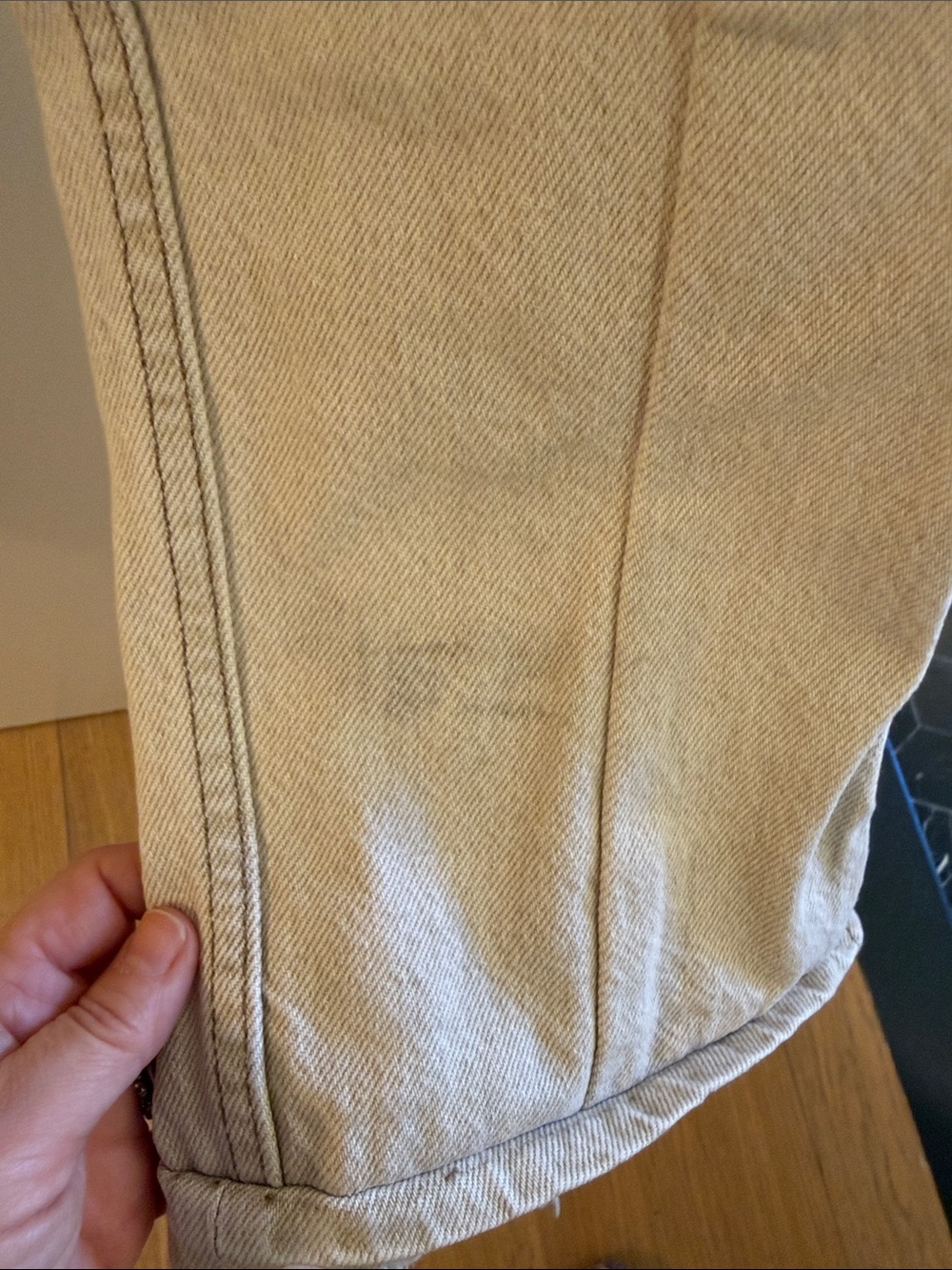 EB Denim Beige Women’s Slim Straight-Leg Jeans Size 23 - Picture 6 of 8